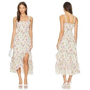 LIKELY Sila Dress in Ivory Multi Size 8